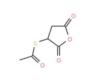 S-Acetylmercaptosuccinic anhydride (CAS 6953-60-2) - chemical structure image
