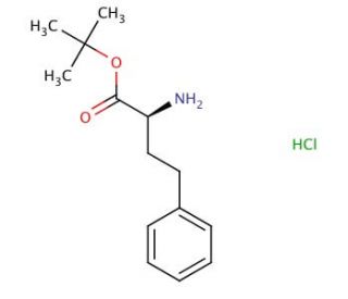 (S) alfa Aminobenzenebutanoic acid 1,1-dimethylethyl ester (CAS 83079-77-0) - chemical structure image