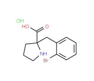 (S)-alpha-(2-Bromobenzyl)proline HCl (CAS 637020-88-3) - chemical structure image