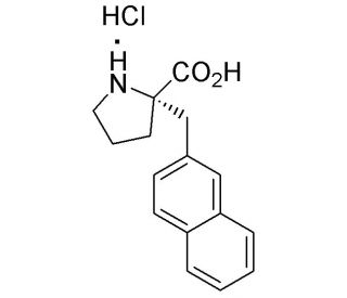 (S)-alpha-(2-Naphthalenylmethyl)proline HCl (CAS 679796-43-1) - chemical structure image