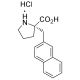 (S)-alpha-(2-Naphthalenylmethyl)proline HCl (CAS 679796-43-1) - chemical structure image