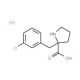 (S)-alpha-(3-Chlorobenzyl)proline HCl (CAS 637020-82-7) - chemical structure image