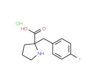 (S)-alpha-(4-Fluorobenzyl)proline HCl (CAS 637020-70-3) - chemical structure image