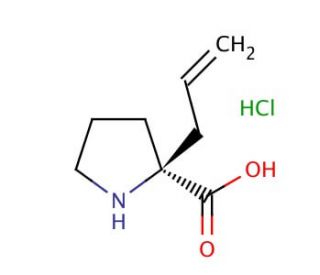 (S)-&alpha;-Allyl-proline hydrochloride (CAS 129704-91-2) - chemical structure image