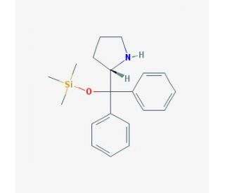 (S)-(&minus;)-&alpha;,&alpha;-Diphenyl-2-pyrrolidinemethanol trimethylsilyl ether (CAS 848821-58-9) - chemical structure image