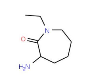 (S)-alpha-Amino-epsilon-N-ethyl-caprolactam (CAS 206434-45-9) - chemical structure image
