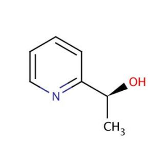 (S)-&alpha;-Methyl-2-pyridinemethanol (CAS 59042-90-9) - chemical structure image