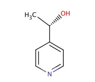 (S)-(&minus;)-&alpha;-Methyl-4-pyridinemethanol (CAS 54656-96-1) - chemical structure image