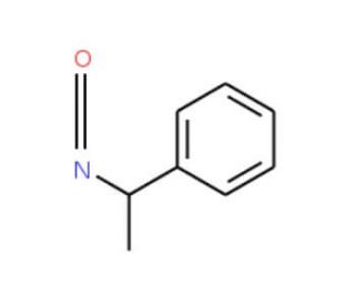 (S)-(&minus;)-&alpha;-Methylbenzyl isocyanate (CAS 14649-03-7) - chemical structure image