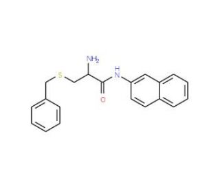 S-Benzyl-L-cysteine beta-naphthylamide (CAS 7436-63-7) - chemical structure image