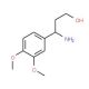 (S)-beta-(3,4-dimethoxyphenyl)alaninol - chemical structure image