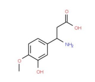 (S)-beta-(3-hydroxy-4-methoxyphenyl)alanine (CAS 54503-13-8) - chemical structure image