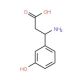 (S)-beta-(3-hydroxyphenyl)alanine (CAS 695149-42-9) - chemical structure image