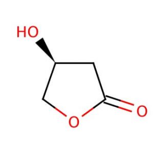 (S)-&beta;-Hydroxy-&gamma;-butyrolactone (CAS 7331-52-4) - chemical structure image