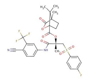 (S)-Bicalutamide (1S)-Camphanic Acid Ester - chemical structure image