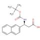 (S)-Boc-3-(2-naphthyl)-β-Ala-OH (CAS 500770-69-4) - chemical structure image