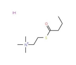 S-Butyrylthiocholine Iodide (CAS 1866-16-6) - chemical structure image