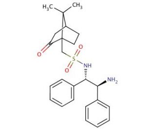 (S)-(&plus;)-Camphorsulphonyl-(1S,2S) diphenyl ethane diamine - chemical structure image
