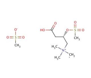 (S)-Carnitine Mesylate, Meslate Salt (CAS 161886-60-8) - chemical structure image