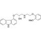 (S)-(−)-Carvedilol (CAS 95094-00-1) - chemical structure image