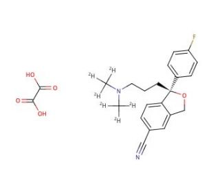 (S)-Citalopram-d6 Oxalate - chemical structure image