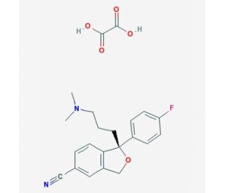 (S)-Citalopram Oxalate (CAS 219861-08-2) - chemical structure image
