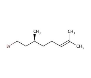 (S)-(&plus;)-Citronellyl bromide (CAS 143615-81-0) - chemical structure image