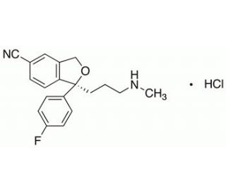 S-Desmethyl Citalopram Hydrochloride (CAS 144025-14-9 free base) - chemical structure image