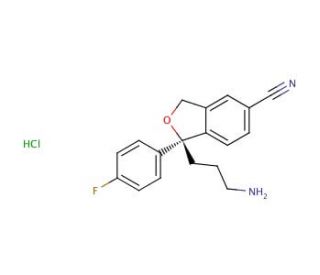 (S)-Didemethyl Citalopram Hydrochloride - chemical structure image