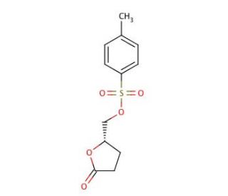 (S)-(&plus;)-Dihydro-5-(p-tolylsulfonyloxymethyl)-2(3H)-furanone (CAS 58879-34-8) - chemical structure image