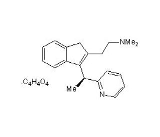 (S)-(&plus;)-Dimethindene maleate (CAS 121367-05-3) - chemical structure image
