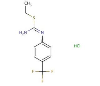 S-Ethyl-N-[4-(trifluoromethyl)phenyl]isothiourea hydrochloride (CAS 163490-78-6) - chemical structure image