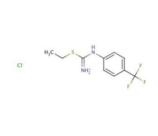 S-Ethyl N-[4-Triflurormethyl)phenyl]isothiourea, Hydrochloride (CAS 163490-78-6) - chemical structure image
