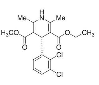 (S)-(&minus;)-Felodipine (CAS 105618-03-9) - chemical structure image