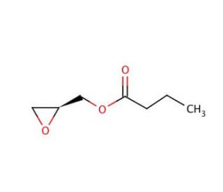 (S)-(&plus;)-Glycidyl butyrate (CAS 65031-96-1) - chemical structure image