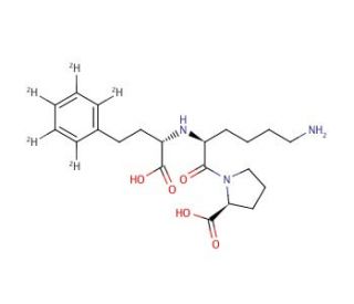(S) Lisinopril-d5 (CAS 83915-83-7 (unlabeled)) - chemical structure image