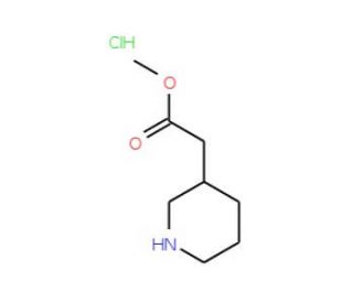 (S)-Methyl 3-Piperidine-acetate HCl (CAS 957471-98-6) - chemical structure image