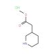 (S)-Methyl 3-Piperidine-acetate HCl (CAS 957471-98-6) - chemical structure image