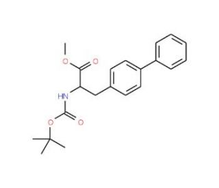 (S)-Methyl N-tert-butoxycarbonyl-3-(4-biphenylyl)-2-aminopropionate (CAS 137255-86-8) - chemical structure image