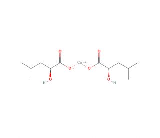 (S)-(&minus;)-2-Hydroxyisocaproic acid calcium - chemical structure image