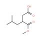 (S)-(−)-2-Isobutylsuccinic acid 1-methyl ester (CAS 213270-36-1) - chemical structure image