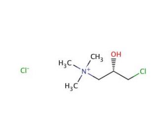 (S)-(&minus;)-(3-Chloro-2-hydroxypropyl)trimethylammonium chloride (CAS 101396-91-2) - chemical structure image