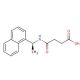 (S)-(−)-N-[1-(1-Naphthyl)ethyl]succinamic acid (CAS 212556-04-2) - chemical structure image
