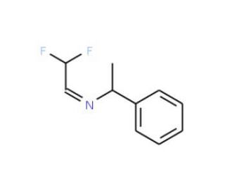 (S)-N-(2,2-Difluoroethylidene)-1-phenylethylamine (CAS 161754-60-5) - chemical structure image