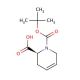 (S)-N-Boc-1,2,3,6-tetrahydro-2-pyridinecarboxylic acid (CAS 417726-36-4) - chemical structure image