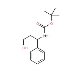 (S)-N-Boc-3-Amino-3-phenyl-propan-1-ol (CAS 718611-17-7) - chemical structure image