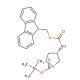 (S)-(+)-N-Boc-3-N-Fmoc-aminopyrrolidine (CAS 307531-88-0) - chemical structure image