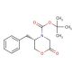 (S)-(−)-N-Boc-5-benzyl-2-oxomorpholine (CAS 130317-10-1) - chemical structure image