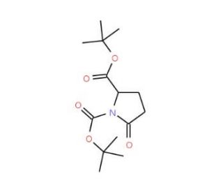 (S)-N-Boc-Pyroglutamic acid tert-butyl ester (CAS 91229-91-3) - chemical structure image