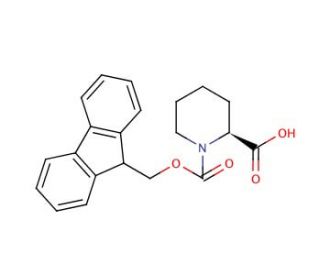 (S)-N-Fmoc-piperidine-2-carboxylic acid (CAS 86069-86-5) - chemical structure image